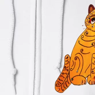 Funny Yellow Cat Full Zip Hoodie