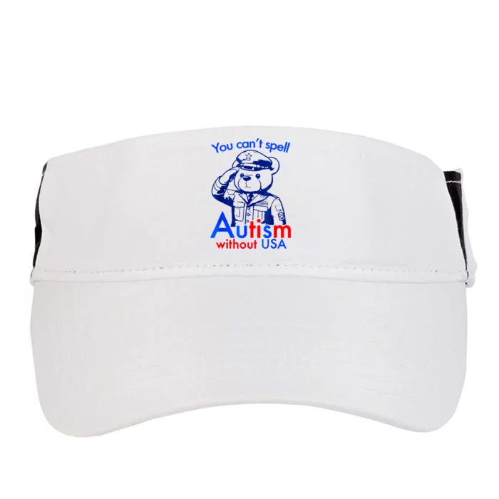 Funny You CanT Spell Autism Without Usa Adult Drive Performance Visor