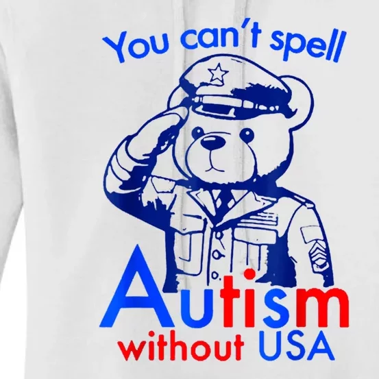 Funny You CanT Spell Autism Without Usa Women's Pullover Hoodie