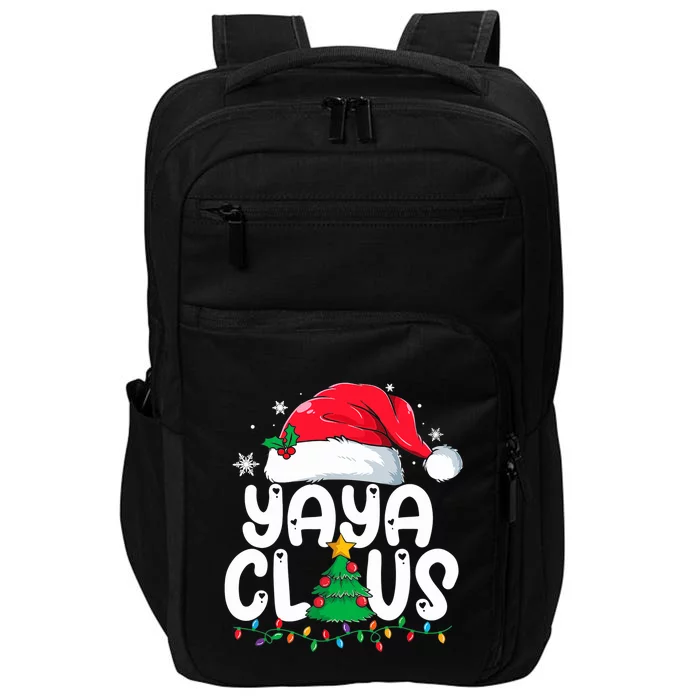 Funny Yaya Claus Matching Group Xmas Family Christmas Impact Tech Backpack