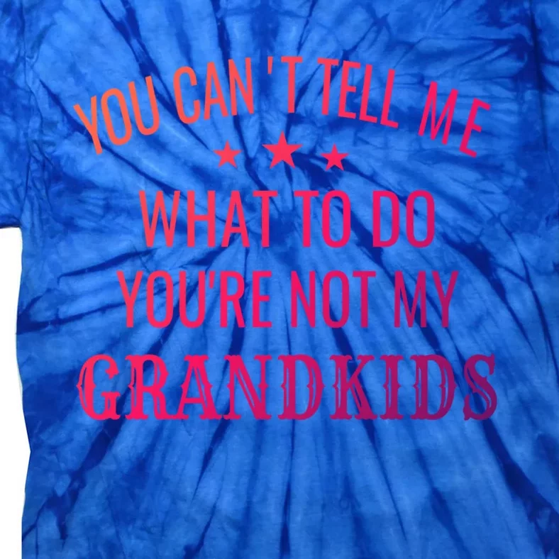 Fun You CanT Tell Me What To Do YouRe Not My Grand Gift Tie-Dye T-Shirt