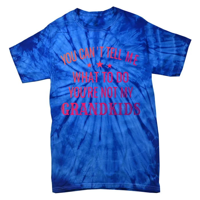 Fun You CanT Tell Me What To Do YouRe Not My Grand Gift Tie-Dye T-Shirt