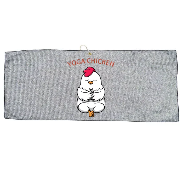 Funny Yoga Chicken Large Microfiber Waffle Golf Towel