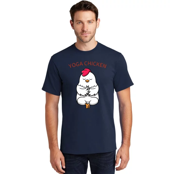 Funny Yoga Chicken Tall T-Shirt