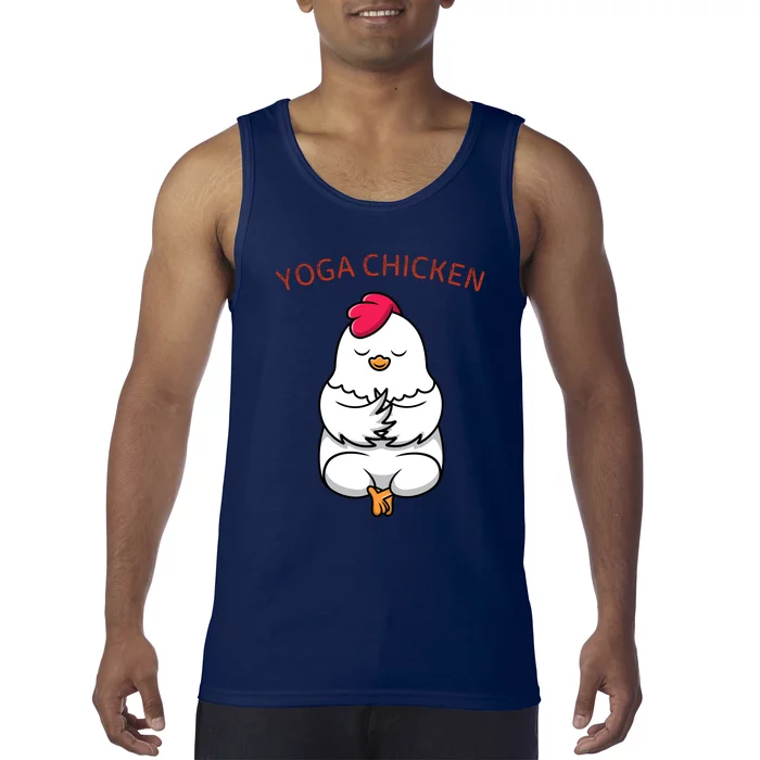 Funny Yoga Chicken Tank Top