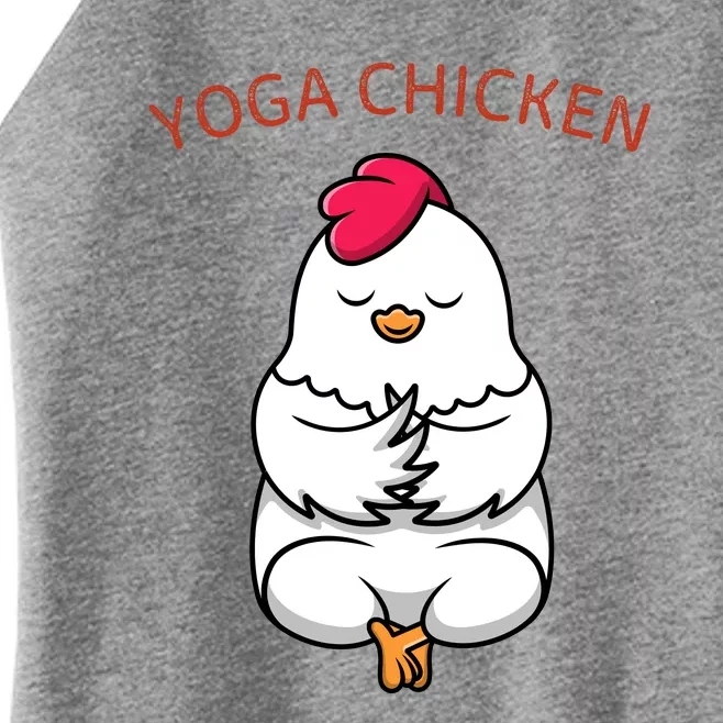 Funny Yoga Chicken Women’s Perfect Tri Rocker Tank