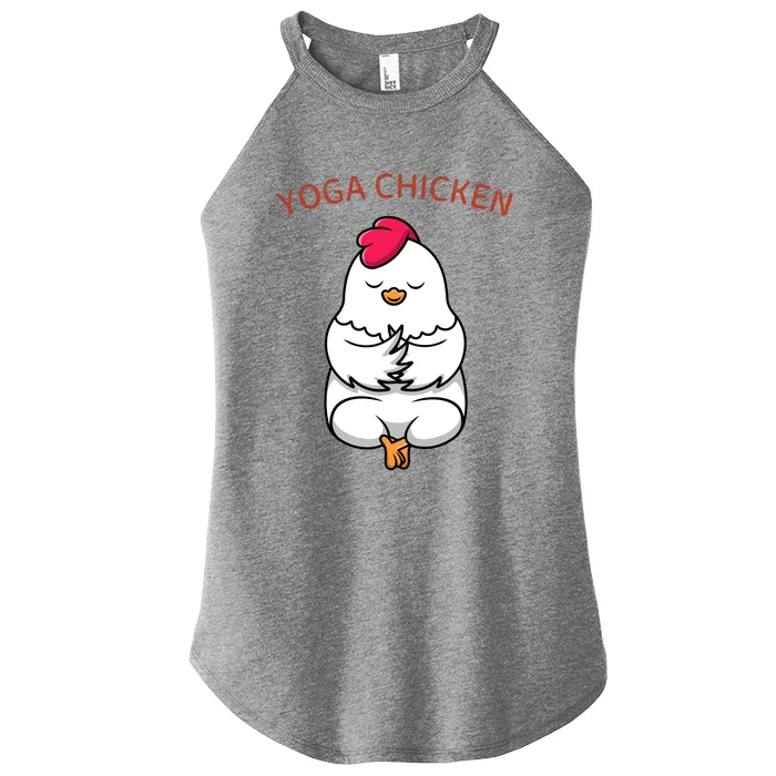 Funny Yoga Chicken Women’s Perfect Tri Rocker Tank