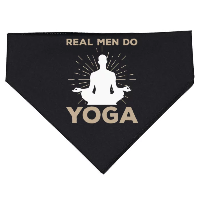 Funny Yoga Design Yoga Pose Meditation Lovers USA-Made Doggie Bandana