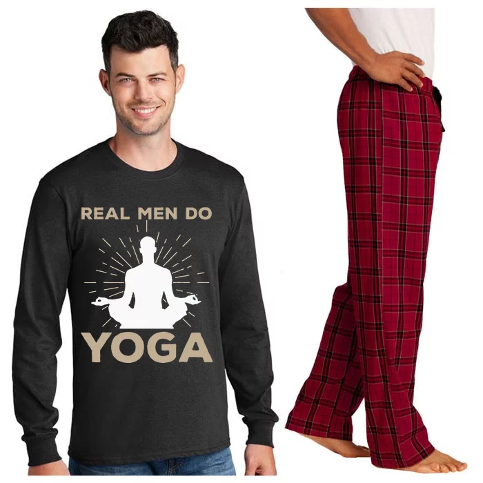 Funny Yoga Design Yoga Pose Meditation Lovers Long Sleeve Pajama Set