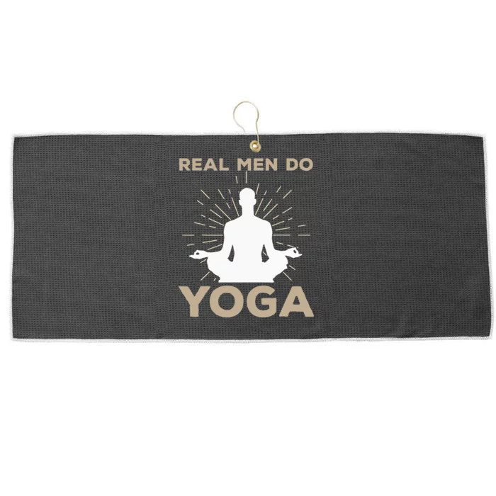 Funny Yoga Design Yoga Pose Meditation Lovers Large Microfiber Waffle Golf Towel