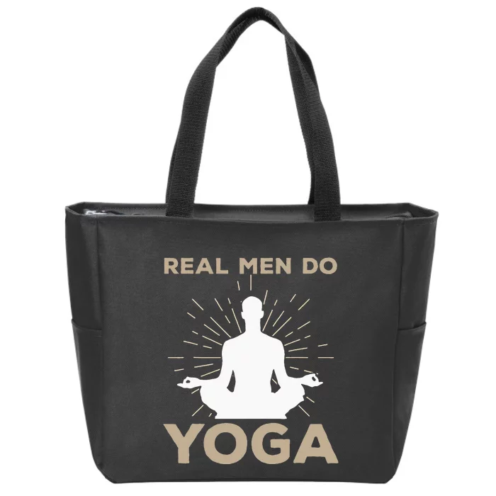 Funny Yoga Design Yoga Pose Meditation Lovers Zip Tote Bag