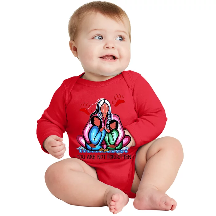 Funny You Day Are Not Forgotten Native American Baby Long Sleeve Bodysuit