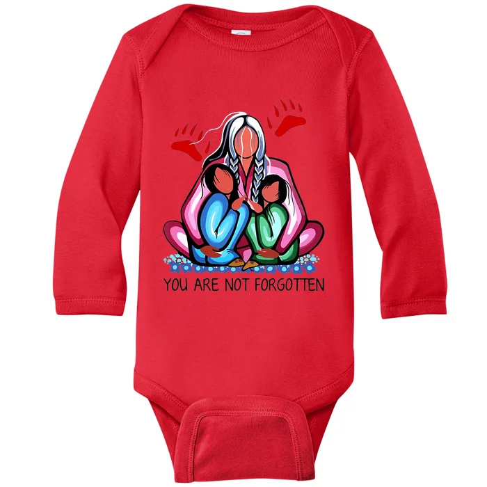 Funny You Day Are Not Forgotten Native American Baby Long Sleeve Bodysuit