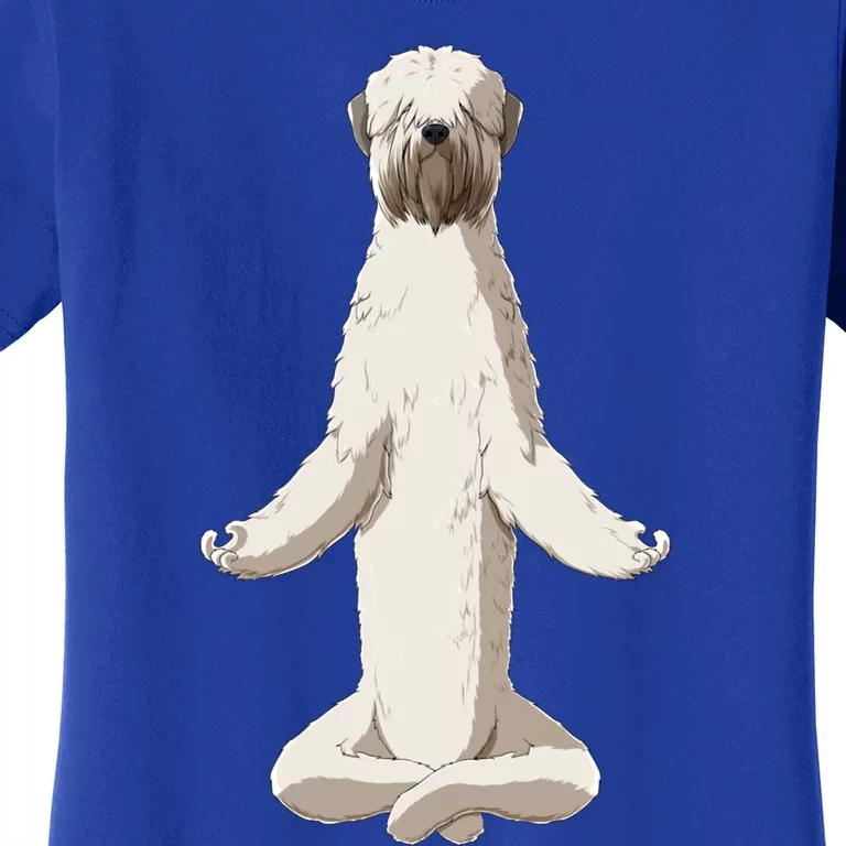 Funny Yoga Dog Irish Soft Coated Wheaten Terrier Meaningful Gift Women's T-Shirt