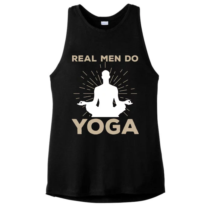 Funny Yoga Design For Men Boy Yoga Pose Meditation Lovers Ladies Tri-Blend Wicking Tank