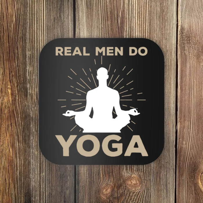 Funny Yoga Design For Men Boy Yoga Pose Meditation Lovers Coaster