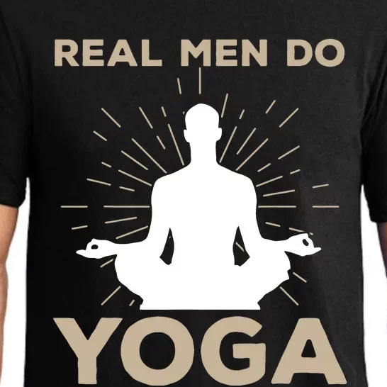 Funny Yoga Design For Men Boy Yoga Pose Meditation Lovers Pajama Set