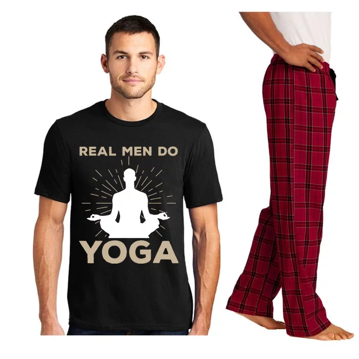 Funny Yoga Design For Men Boy Yoga Pose Meditation Lovers Pajama Set