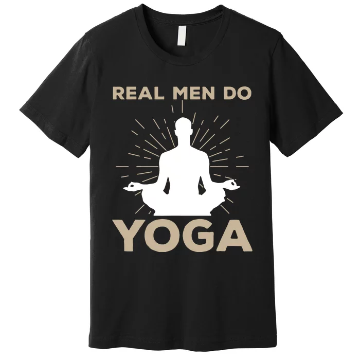 Funny Yoga Design For Men Boy Yoga Pose Meditation Lovers Premium T-Shirt