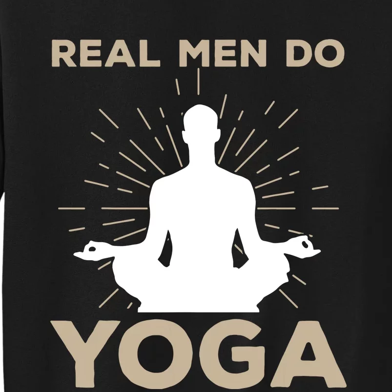 Funny Yoga Design For Men Boy Yoga Pose Meditation Lovers Tall Sweatshirt