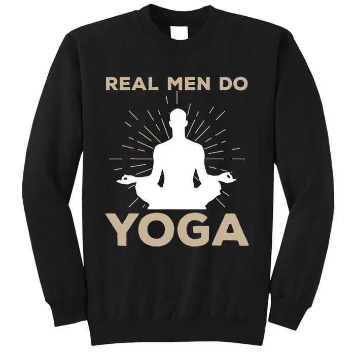 Funny Yoga Design For Men Boy Yoga Pose Meditation Lovers Tall Sweatshirt