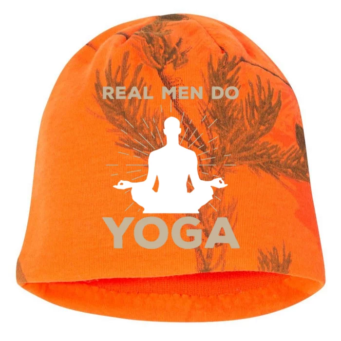 Funny Yoga Design For Men Boy Yoga Pose Meditation Lovers Kati - Camo Knit Beanie