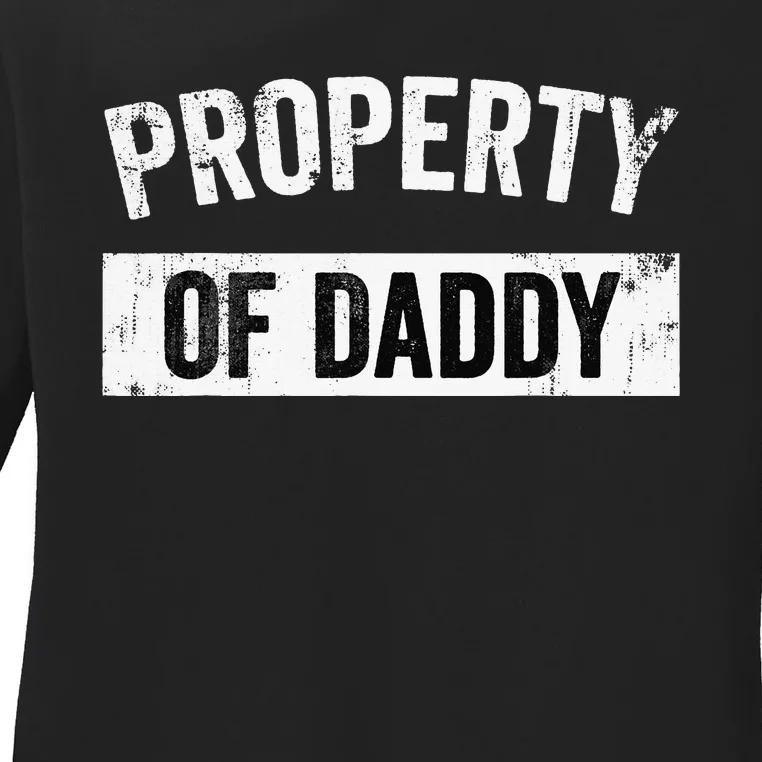 Funny Yes Daddy BDSM Kink Sex Lover Xmas Ladies Long Sleeve Shirt