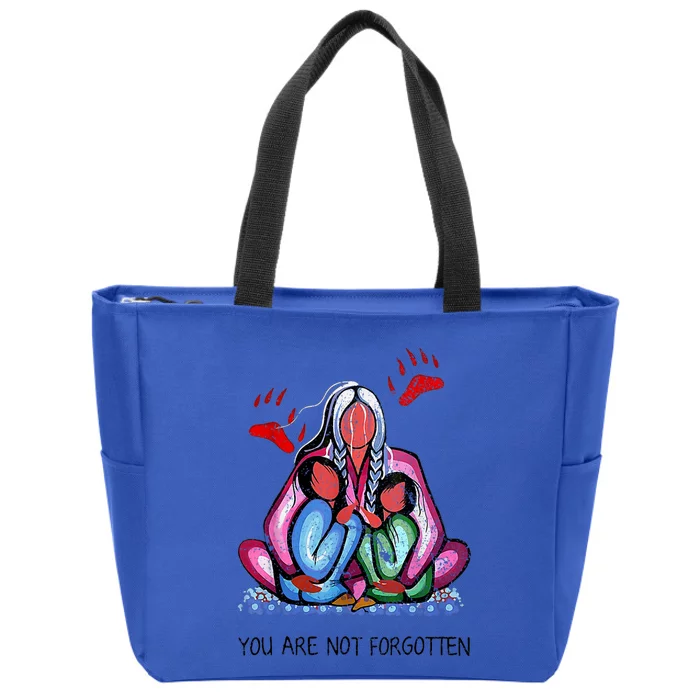 Funny You Day Are Not Forgotten Native American You Are Not Forgotten Zip Tote Bag