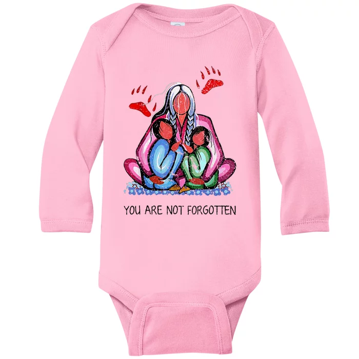 Funny You Day Are Not Forgotten Native American You Are Not Forgotten Baby Long Sleeve Bodysuit