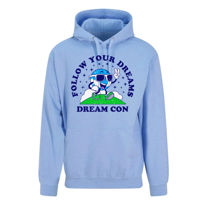 Follow Your Dreams Mascot Dream Con Unisex Surf Hoodie