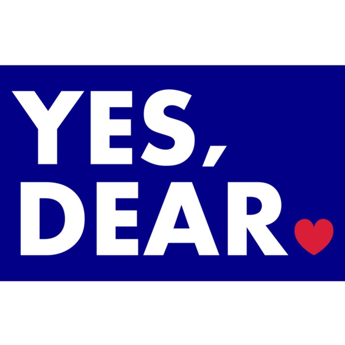 Funny Yes Dear Heart Valentines Day Husband Wife Gift Bumper Sticker