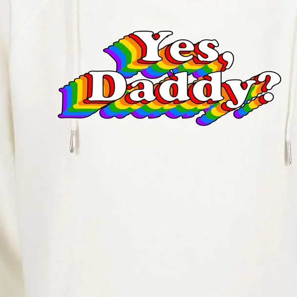 Funny Yes Daddy Retro Naughty Daddy's Girl Womens Funnel Neck Pullover Hood