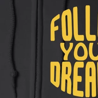 Follow Your Dreams Retro Full Zip Hoodie