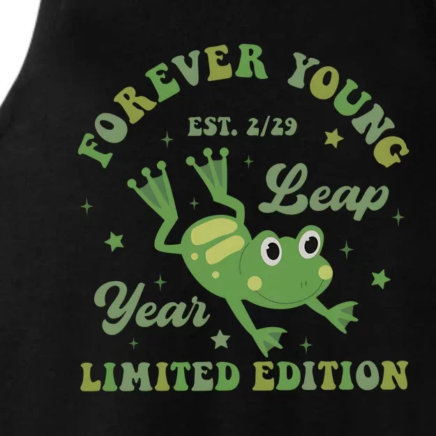 Forever Young Est 2 29 Leap Year Limited Edition Ladies Tri-Blend Wicking Tank