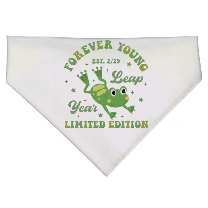 Forever Young Est 2 29 Leap Year Limited Edition USA-Made Doggie Bandana