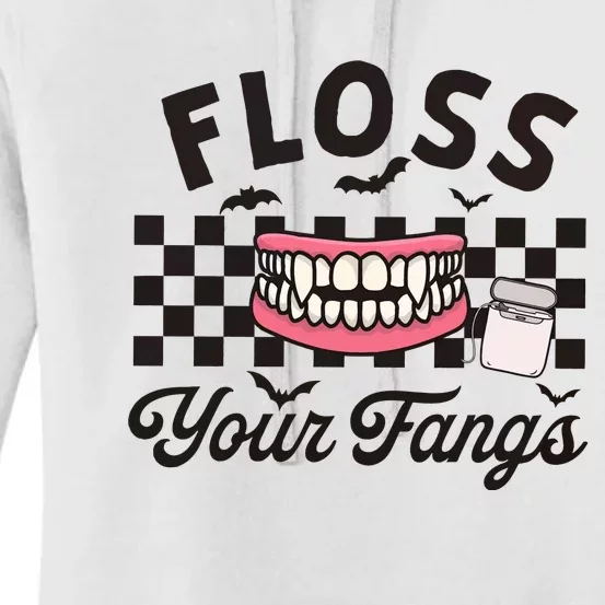 Floss Your Fangs Dental Crew Halloween Women's Pullover Hoodie