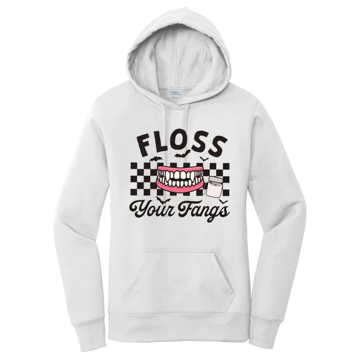 Floss Your Fangs Dental Crew Halloween Women's Pullover Hoodie