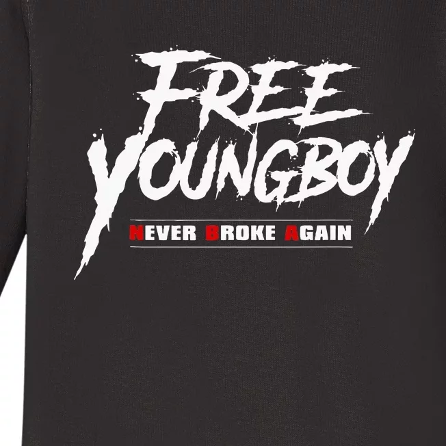 Free Y.O.U.N.G.B.O.Y Baby Long Sleeve Bodysuit