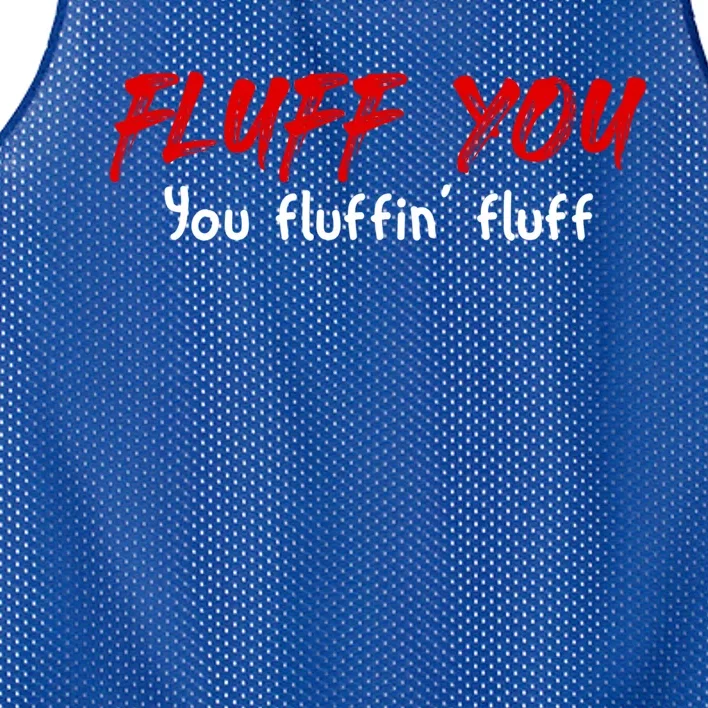 Fluff You Fluffin' Fluff Gift Funny Cat Kitten Gift Mesh Reversible Basketball Jersey Tank