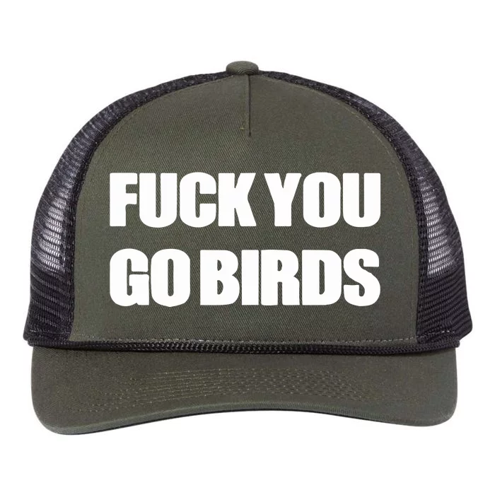 Fuck You Go Birds Retro Rope Trucker Hat Cap