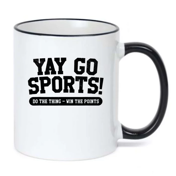 Funny Yay Go Sports Gift Funny Sports Gift Black Color Changing Mug