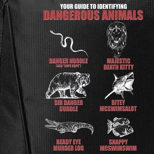 Funny Your Guide To Identifying Dangerous Animals City Backpack