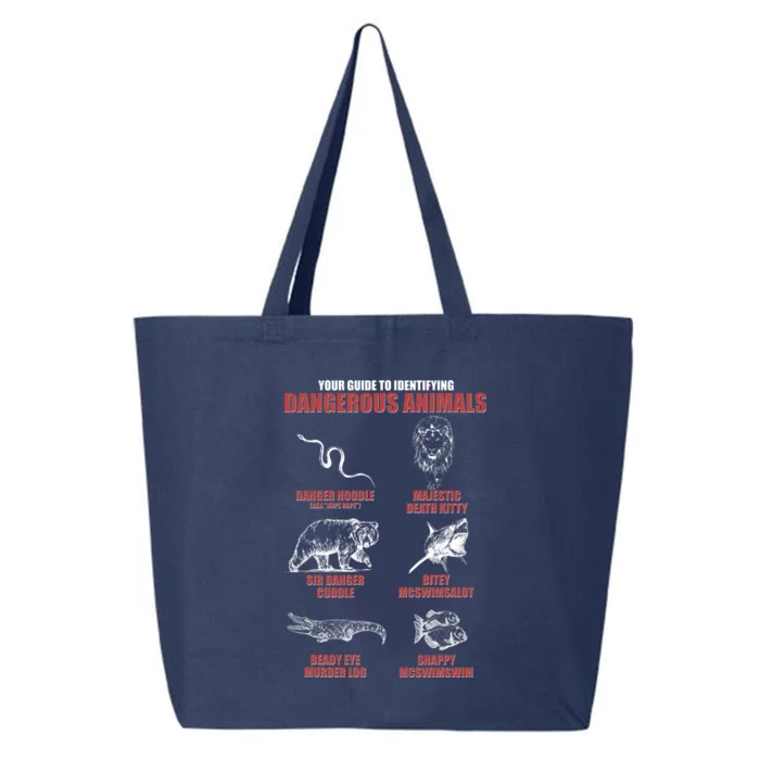 Funny Your Guide To Identifying Dangerous Animals 25L Jumbo Tote