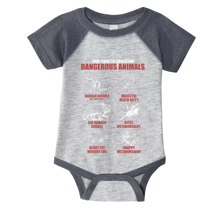 Funny Your Guide To Identifying Dangerous Animals Infant Baby Jersey Bodysuit