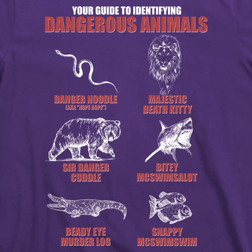 Funny Your Guide To Identifying Dangerous Animals T-Shirt
