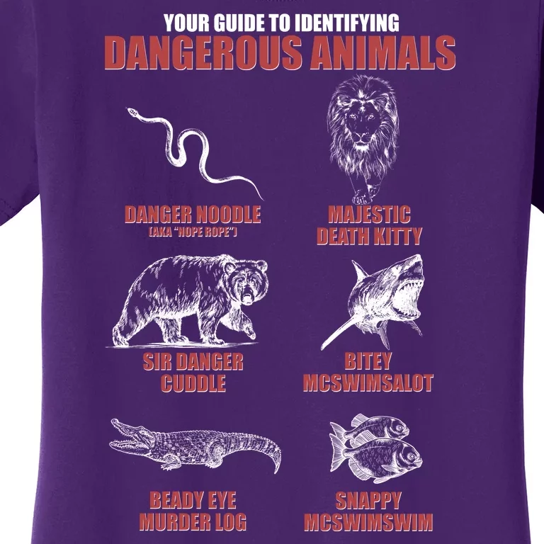 Funny Your Guide To Identifying Dangerous Animals Women's T-Shirt