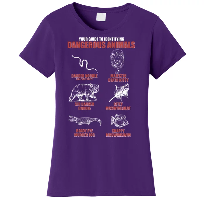 Funny Your Guide To Identifying Dangerous Animals Women's T-Shirt