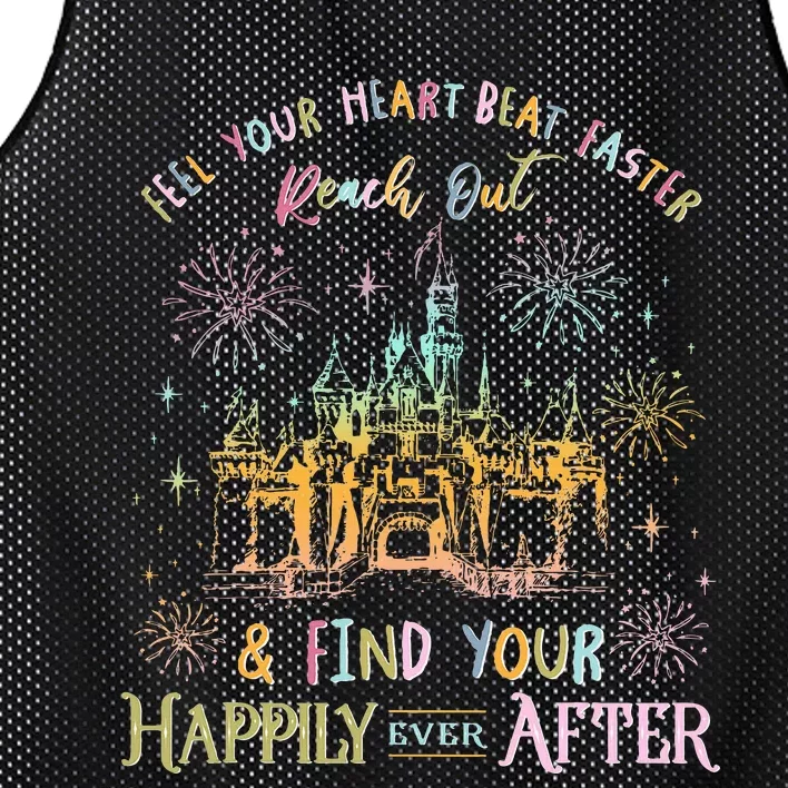 Feel Your Heart Beat Faster Reach Out And Find Your Happily Mesh Reversible Basketball Jersey Tank