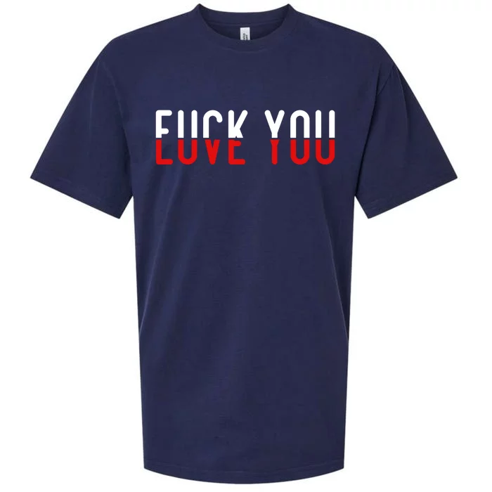 Fuck You Love You Sueded Cloud Jersey T-Shirt