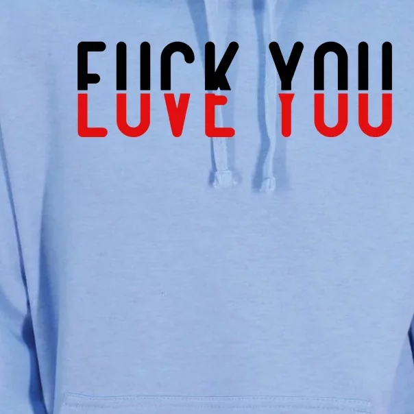 Fuck You Love You Unisex Surf Hoodie